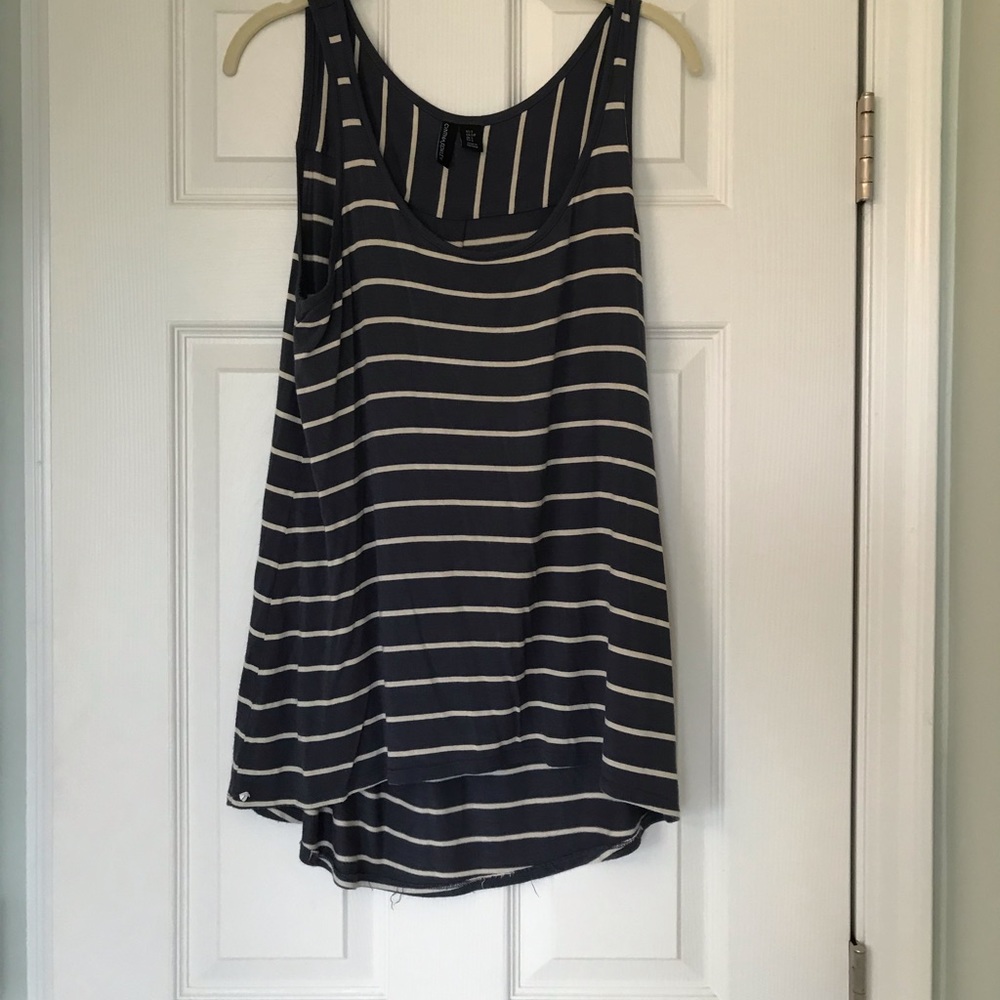 Cynthia Rowley blue striped tank
